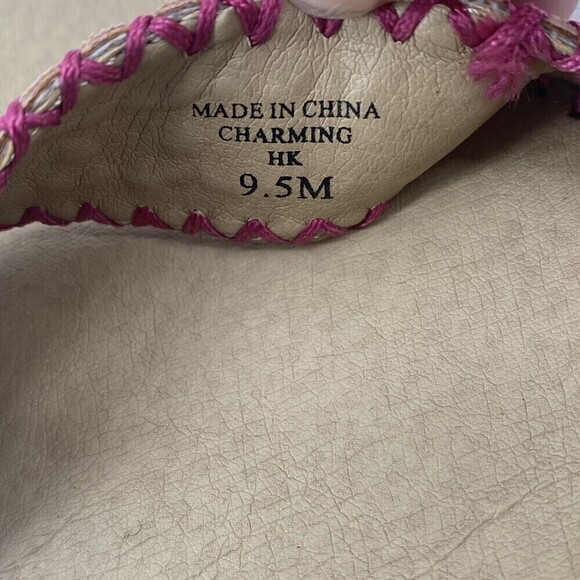 Adrienne Vittadini Womens Size 9.5 Charming Espadrille Wedge Sandals Dusty Pink - Picture 11 of 11